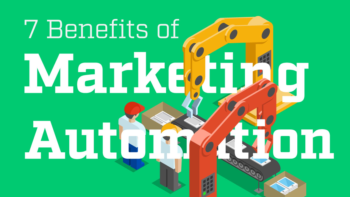 An image of the title "7 Benefits of Marketing Automation".